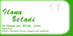 ilona beladi business card